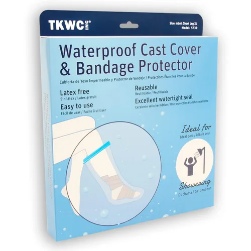 Vista 7 de TKWC INC Funda impermeable para piernas para ducha - Protector de pies hermético (Extra Ancho XL)