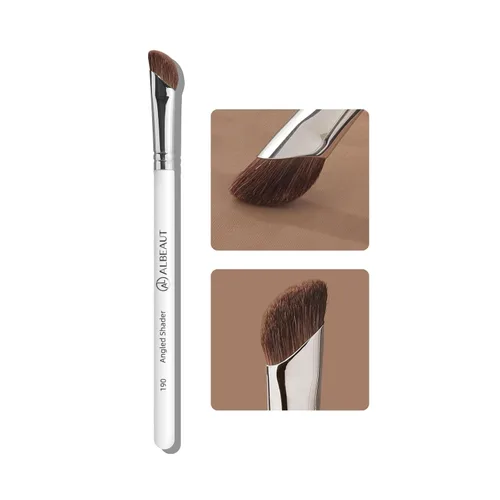 Vista 14 de Albeaut Pincel delineador de ojos, delineador de ojos en forma de media luna y pincel para cejas, crea sin esfuerzo un delineador perfecto