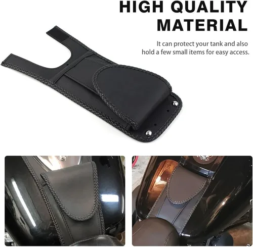 Vista 5 de Three T Funda para peto de tanque de gasolina para Harley Softail FLST FLSTN FLSTF FLSTC FLSTS, FXST FXSTB FXSTI FXSTS FXSTC