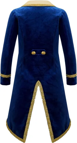 Vista 2 de Disfraz de príncipe para bebé, abrigo de caballero, chaqueta de esmoquin, abrigo para fiesta de Halloween