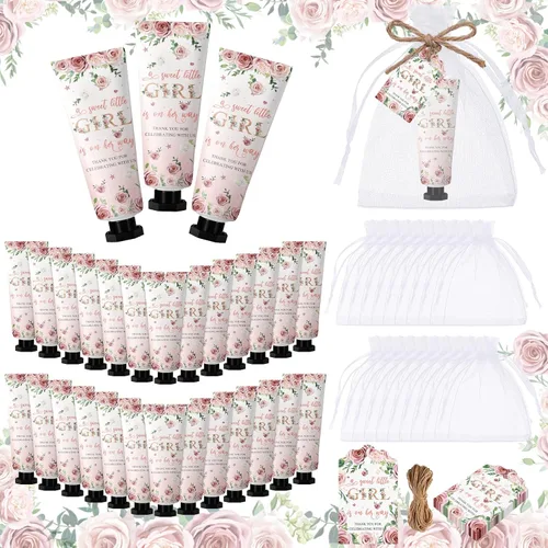 Vista 8 de 48 Juegos de Crema de Manos de Flores Silvestres para Baby Shower Regalos Obsequios de Fiesta de Crema de Manos para Invitados Regalo de Flores
