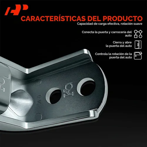 Vista 3 de A-Premium Conjunto de bisagra de puerta lateral superior del conductor delantero compatible con Nissan Altima 2002-2012, Sentra 2000-2012, Frontier