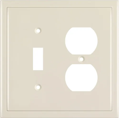 Vista 67 de Henne Bery Placa decorativa de pared con borde moderno, tapa de tomacorriente para cubrir enchufe, aleación de zinc maciza duradera