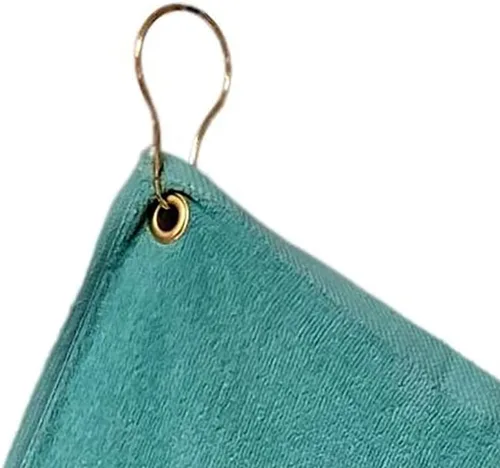 Vista 4 de Toalla de algodón para bolsa de golf con clip (Aqua)