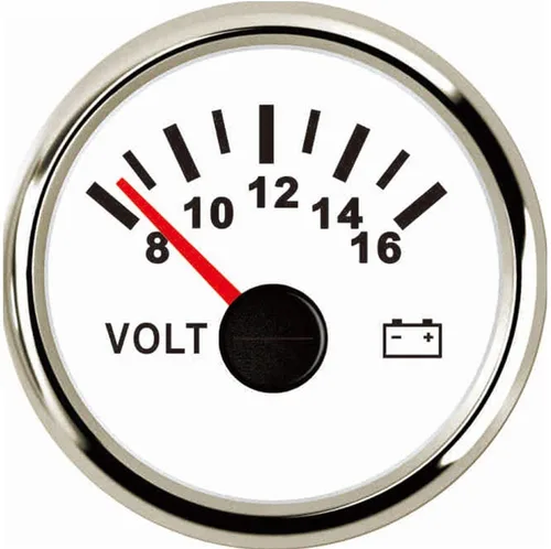 Vista 6 de Samdo - Voltímetros de 52 mm, medidores de voltaje, medidores de voltaje universales impermeables 8-16 V para barco, yate, auto, motor, hogar, camión