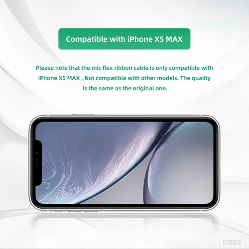 Vista 3 de Para iPhone Xs Max Puerto de Carga de Reemplazo Blanco OEM Auriculares Jack USB Carga Dock Conector Asamblea Micrófono Antanna Flex Cable