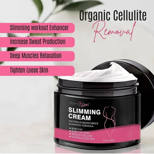 Vista 6 de Crema adelgazante para reafirmar el vientre, el vientre y la cintura, crema anticelulítica 100% natural con ingredientes orgánicos, fórmula natural