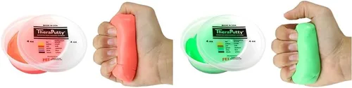 Vista 47 de CanDo 10-0920 TheraPutty - Masilla de ejercicio de mano estándar, Mediana, 1oz