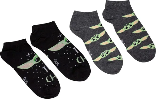 Vista 2 de Star Wars The Mandalorian The Child Baby Yoda Juniors - Calcetines de tobillo (6 unidades), Multi, 4-10