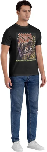 Vista 6 de Morbid Angel T Shirt Men's Summer Round Neck Trend Fashion Short Sleeve T Shirt Sports Fitness Cotton Shirt Tops