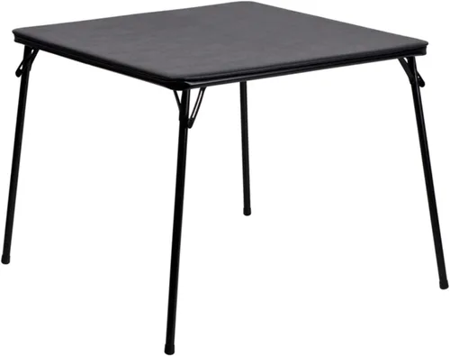 Vista 6 de Lifetime 80160 Mesa de utilidad plegable de altura comercial, 4 pies, granito blanco y muebles flash Madelyn mesa plegable para tarjetas, mesa