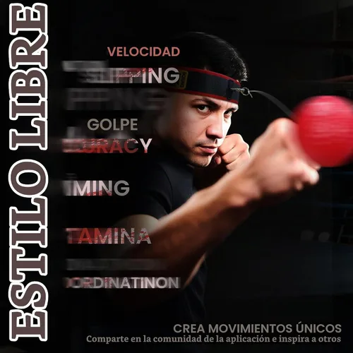Vista 3 de YMX BOXING Ultimate Reflex Ball Set – 4 React Reflex Ball Plus 2 diademas ajustables, ideal para reflejos, sincronización, precisión, enfoque
