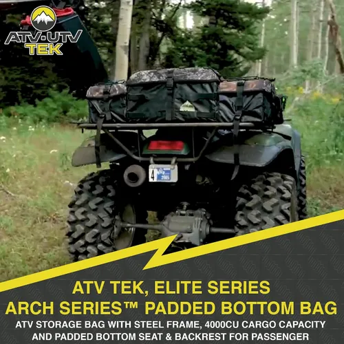 Vista 2 de ATV Tek ASPBBLK Arch Series Bolsa inferior acolchada en negro