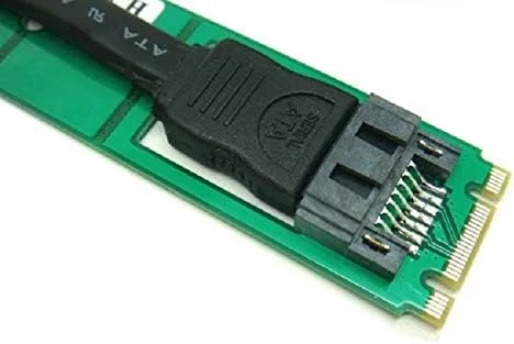 Vista 3 de SATA HDD a M.2 NGFF Socket Adaptador Convertidor Tarjeta