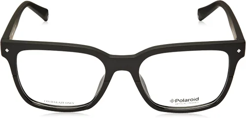 Vista 2 de Polaroid PLD D343 807 - Gafas graduadas cuadradas (plástico, 2.047 in), color negro, Negro