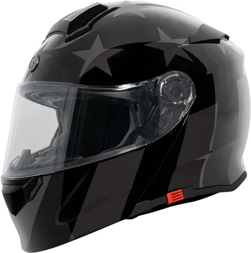 Vista 2 de TORC T28 - Casco integral para motocicleta con diseño gráfico de estrella, aprobado por DOT y ECE 22.05 (Estrella Oscura-X-Pequeño)