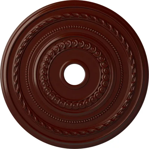 Vista 26 de Ekena Millwork CM25COFCS Cole Medallón de Techo, 25 3/8"OD x 3 3/8"ID x 1 3/8"P, pintado a mano Flash Cobre