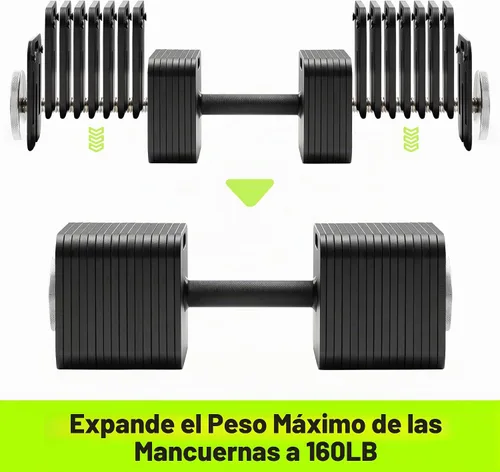 Vista 3 de Eisenlink tornillos más largos, 2 piezas para mancuernas cuadradas, hasta 160 libras (mancuerna individual)