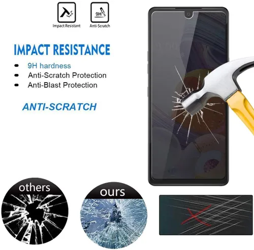 Vista 4 de Paquete de 2 protectores de pantalla de privacidad para Motorola Moto G Stylus 2020 (no para Moto G Stylus 2021 de 6.8 pulgadas), protectores