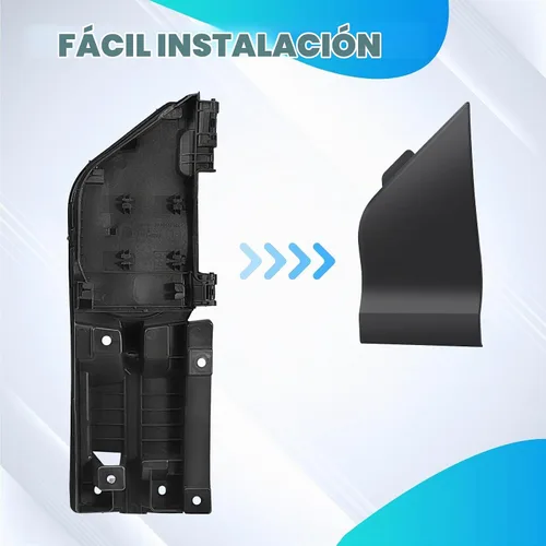 Vista 6 de Carcasa de bisagra de bolsillo para puerta de llenado de combustible + cubierta negra compatible con Ford Transit Vans 150 250 350 HD 2015-2023