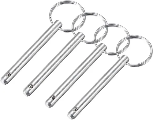 Vista 9 de uxcell Pin de liberación rápida 6mmX45mm Marine Hardware para barco Bimini Bisagra cubierta superior 4 piezas