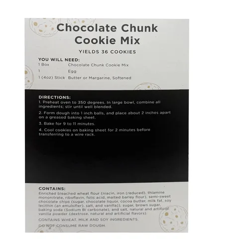 Vista 2 de Mezcla de galletas A Blend Above Chocolate Chunk (hace aproximadamente 36 galletas), rápida y fácil de hacer, preparación de 10 minutos, chispas