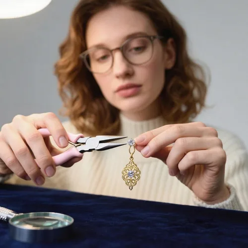 Vista 3 de Herramientas de cuentas para hacer joyas, 3 piezas, alicates para joyería con asas, acero de larga duración, ideal para reparación y cableado