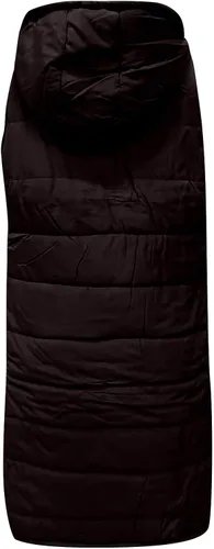 Vista 3 de Abrigo de abrigo de abrigo para mujer de otoño e invierno, sin mangas, cárdigan de algodón de longitud media