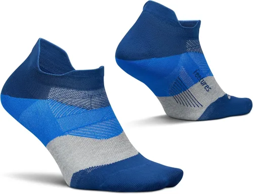 Vista 27 de Feetures Elite - Calcetines tobilleros ultraligeros que no se muestran - Calcetines deportivos con compresión dirigida Azul Ártico (1 par)