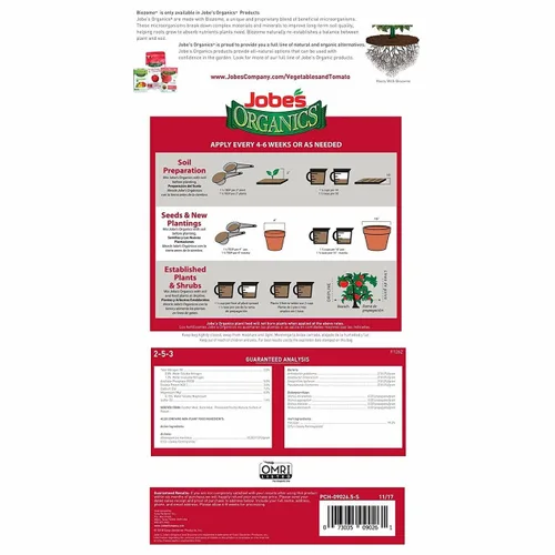 Vista 5 de Jobe's Organics - Fertilizante vegetal y tomate (paquete de 2)