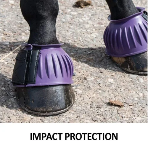 Vista 4 de Dura-Tech Botas de goma acanaladas de doble bloqueo para caballos Protección definitiva para caballos Escudo de impacto resistente Diseño sin