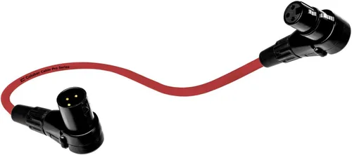 Vista 10 de Cable XLR equilibrado de ángulo recto macho a hembra en ángulo recto – 1.5 pies rosa – conector de micrófono Pro de 3 pines de 90 grados para Rosado