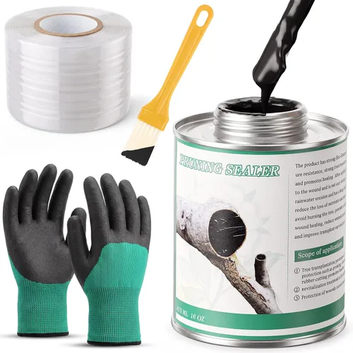 Vista 9 de Kit sellador de heridas de árbol negro de 16 onzas, transparente No tejido