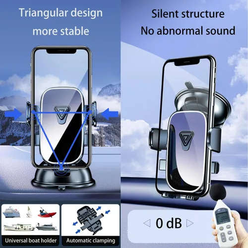 Vista 6 de Soporte de teléfono para barco, tablero de instrumentos de montaje para teléfono celular con ventosa Universal Desk Waterproof Heavy Duty Holder