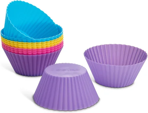 Vista 8 de Mrs. Anderson's Baking Tazas de silicona para muffins Marrón