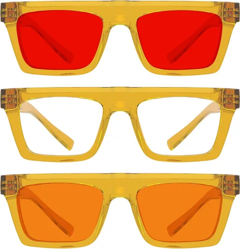 Vista 259 de Eyekepper Gafas de luz azul para hombre y mujer, paquete de 6 lentes Pilot Paquete de 6 color mezclado