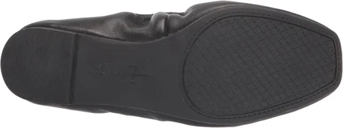 Vista 4 de Jessica Simpson Zapatos planos tipo ballet Sandaze 2 de mezclilla con punta cuadrada para mujer