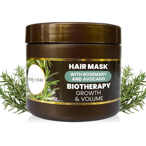 Vista 10 de ANYELUZ - Mascarilla nutritiva para el cabello que combate la sequedad y proporciona brillo, infundida con provitamina B5 y mezcla orgánica que