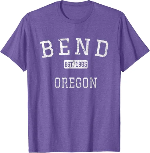 Vista 11 de Bend Oregon OR Camiseta vintage, Negro