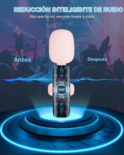 Vista 3 de Caiord 2 Pack de micrófonos inalámbricos profesionales Lavalier para iPhone iPad (iPhone 14 y versiones anteriores), micrófonos de solapa Plug-Play