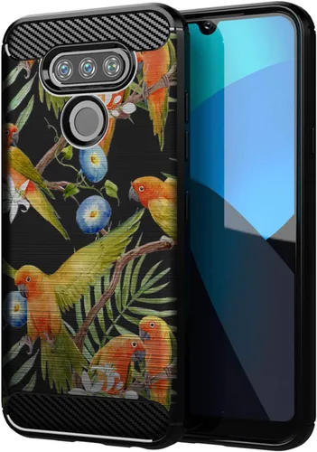 Vista 9 de CasesOnDeck - Carcasa de TPU para LG Harmony 4/K41/Xpression Plus 3/Premier Pro Plus (2020), color negro