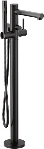 Vista 12 de Moen Align 395BG - Llenador de bañera independiente de un solo mango de oro cepillado, grifo de bañera independiente con ducha de mano, 395BG