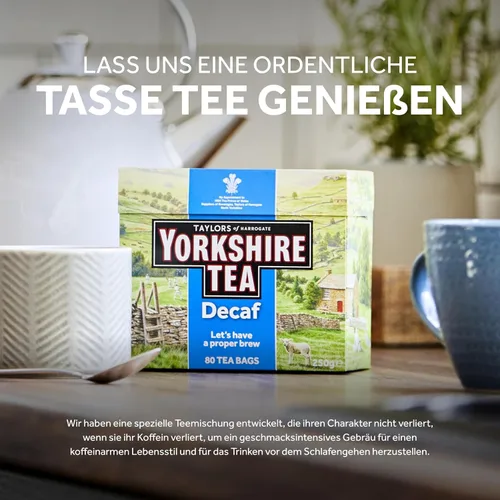 Vista 5 de Taylors of Harrogate Yorkshire Tea Decaf 160 bolsitas de té