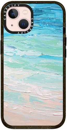 Vista 192 de CASETiFY Funda Impact para iPhone 13 [Protección contra caídas de grado militar 4X de 8.2 pies/Compatible con Magsafe] - #1 Mom - Transparente
