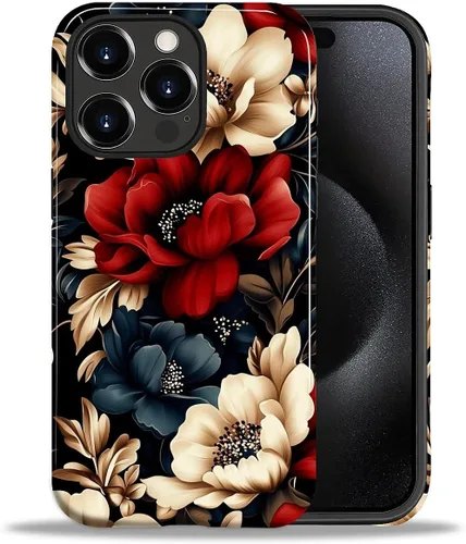 Vista 120 de ZHEGAILIAN Funda para iPhone 11, carcasa dura a prueba de golpes + silicona suave 2 en 1 híbrida, parachoques a prueba de caídas - Vidrio manchado