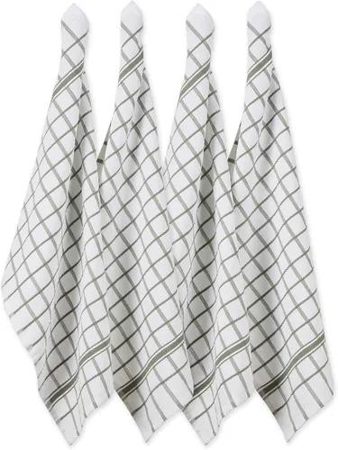 Vista 16 de DII Basic Terry Collection - Juego de paños de cocina con ventana, 16 x 26 pulgadas, rojo granero, 4