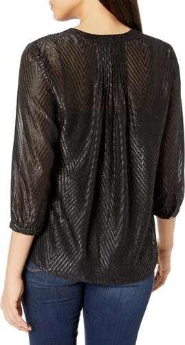 Vista 2 de NYDJ Women's Pintuck Blouse 34 Sleeve