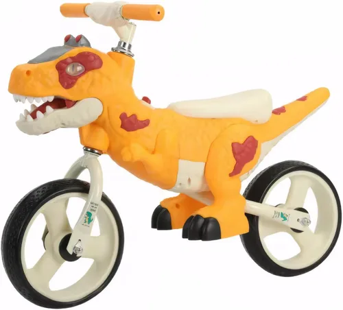 Vista 6 de Juguetes de bicicleta de equilibrio para niños pequeños con temática de dinosaurios para niñas y niños de 3, 4, 5, 6, 7 años - Efectos de música e