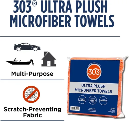 Vista 3 de 303 Products Paquete de toallas limpiadoras de superficies múltiples Cleans vinyl, fabric, plastic, and more with a residue-free finish. Includes