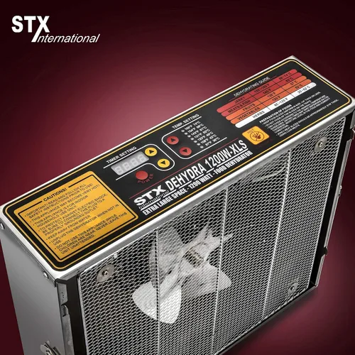 Vista 5 de STX Internacional stx-deh-1200 W-xls Maquina deshidratadora de alimentos de Acero Inoxidable Digital – 10 charolas – 1200 Watts – 165 grados